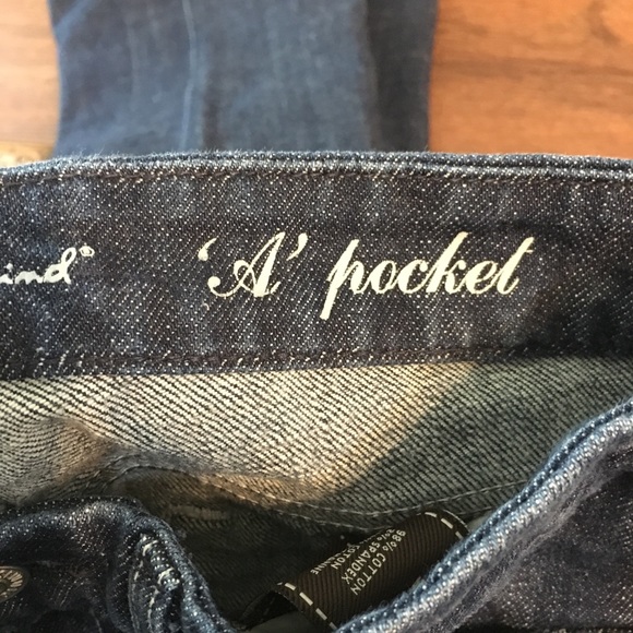 7 For All Mankind “A” Pocket Flare Denim Jeans 25 - Picture 5 of 5